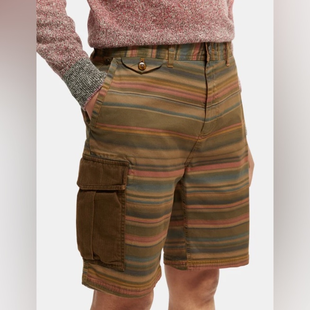 Scotch & Soda Men’s Relaxed Fit Cargo Shorts Size 33